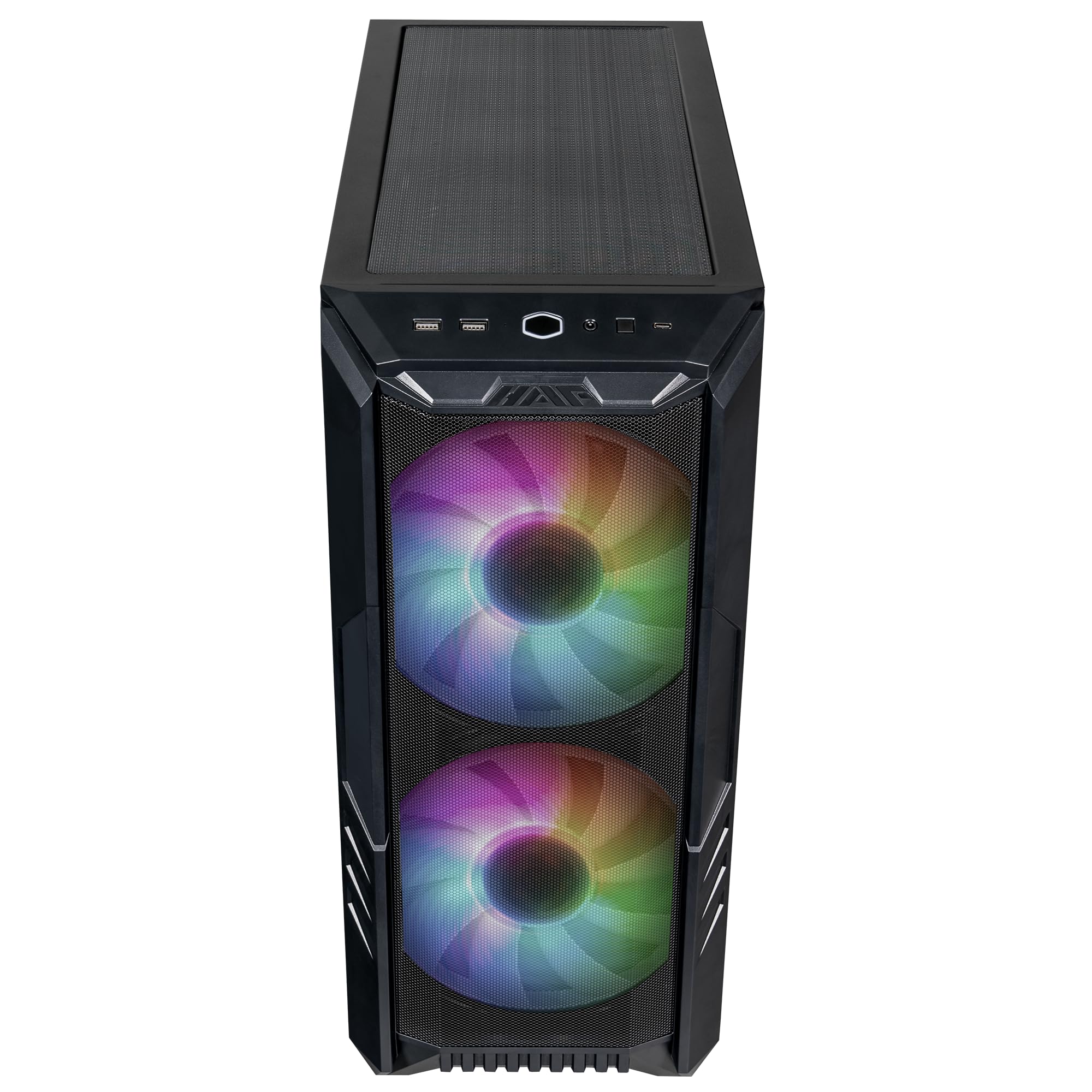 Cooler Master HAF 700 PC Case - Full-Tower, E-ATX Compatible, 5 x Pre-Installed Fans, Rotatable Radiator Bracket, TG Side Panel, Tool-Free Design, ARGB Controller Included