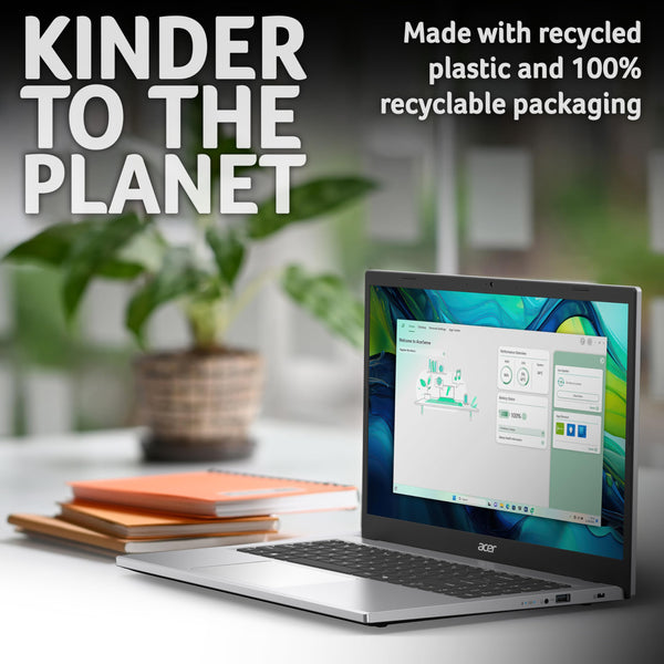 Acer Aspire Go 15 AG15-42P Laptop - AMD Ryzen 7 5825U, 16GB, 1TB SSD, Integrated Graphics, 15.6 Inch Full HD, Windows 11, Silver