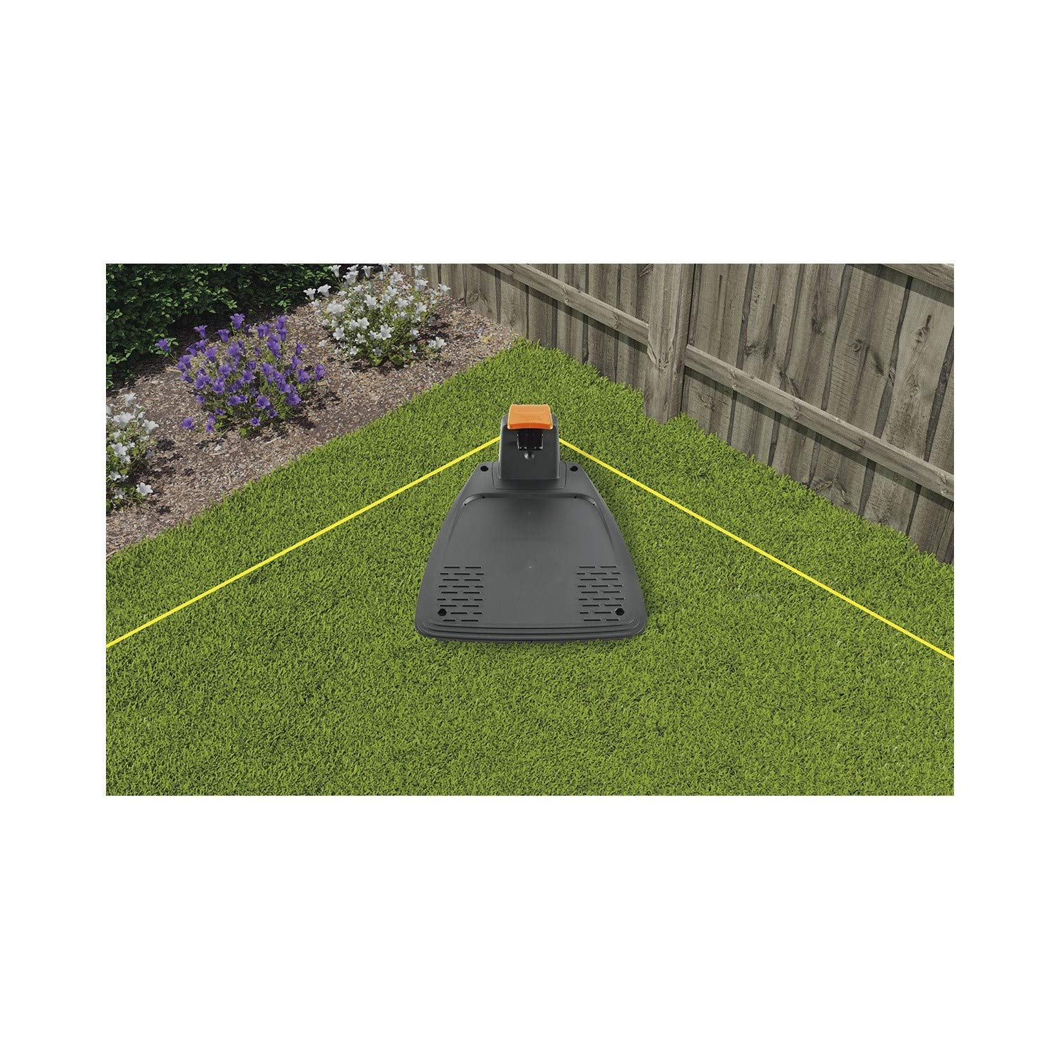 Flymo EasiLife 250 GO Robotic Lawn Mower - Cuts Up to 250 sq m, Ultra Quiet Mowing, Manicured Lawn, Bluetooth Application Control, Safety Sensors, Hose Washable, Lifestyle Functions, Orange and Grey