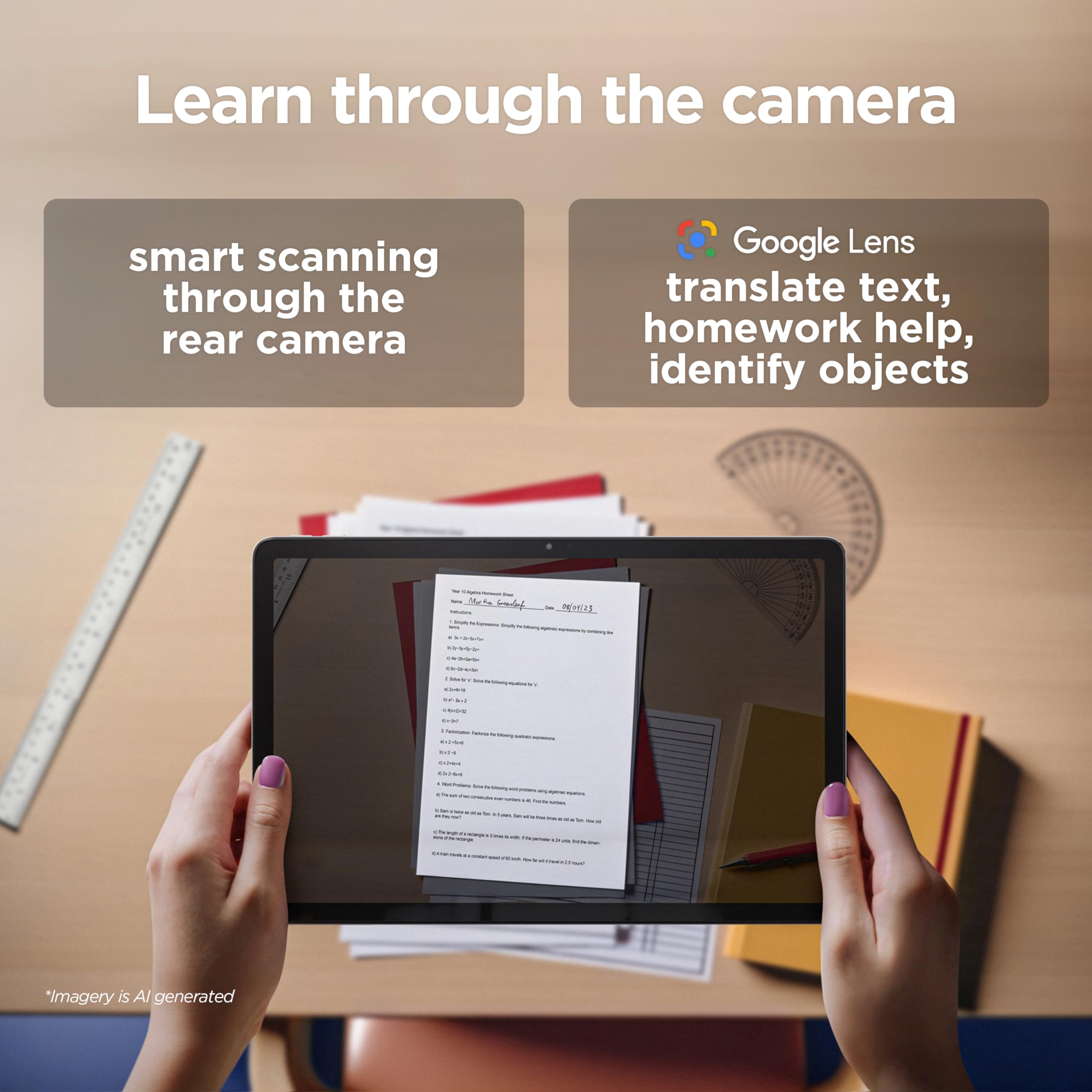 Lenovo Tab M9 Android tablet | 9-inch HD | 32GB | Clear Case + Film | WiFi | 3GB RAM | Arctic Grey | Designed for portable entertainment