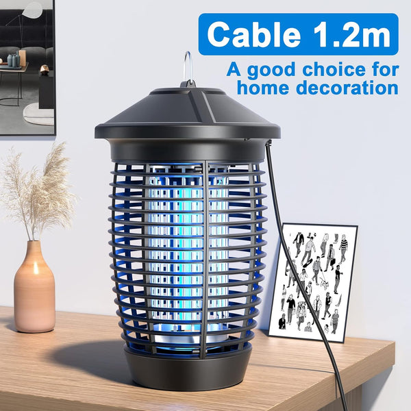 PALONE Bug Zapper 4500V Mosquito Killer Lamp 20W Insect Fly Zapper Traps with UV Light Catcher 100m² Coverage for Indoor Garden Outdoor, Effective Fly Killer for Mosquitoes, Flies, Wasps, Moths