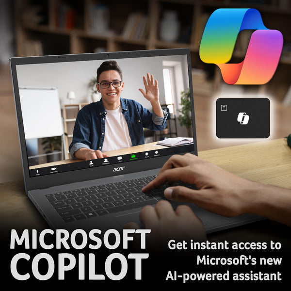 Acer Aspire Go 15 AG15-42P Laptop - AMD Ryzen 7 5825U, 16GB, 1TB SSD, Integrated Graphics, 15.6 Inch Full HD, Windows 11, Silver