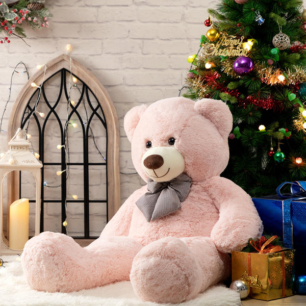 HollyHOME 150cm Giant Teddy Bear Stuffed Animal Large Soft Toys Plush Bear, Light Brown Age 3+