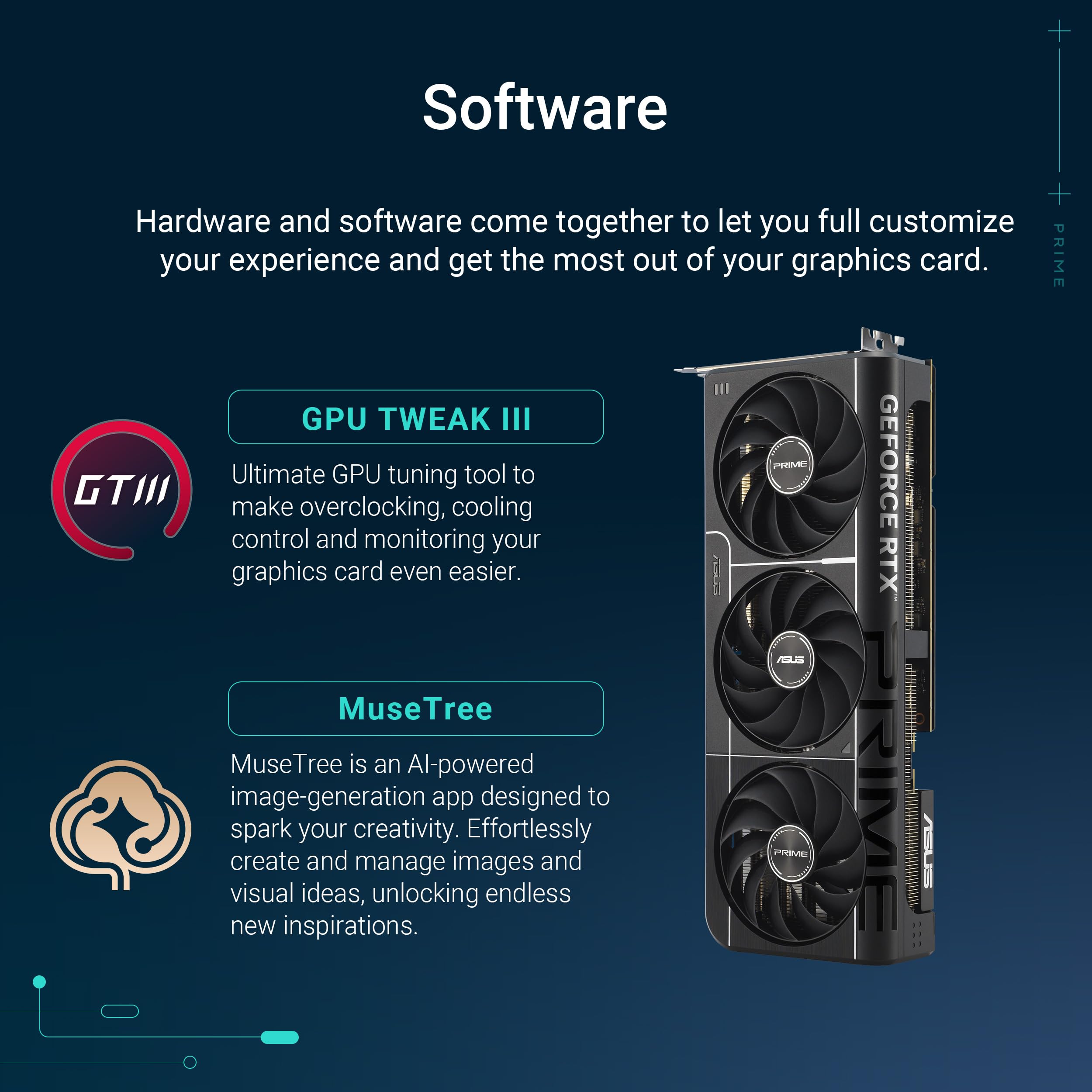 ROG Herculx Graphics Card Holder - Tool-free adjustable GPU support bracket, Spirit level, Solid zinc alloy, 72-128mm, Extensive compatibility, Aura Sync