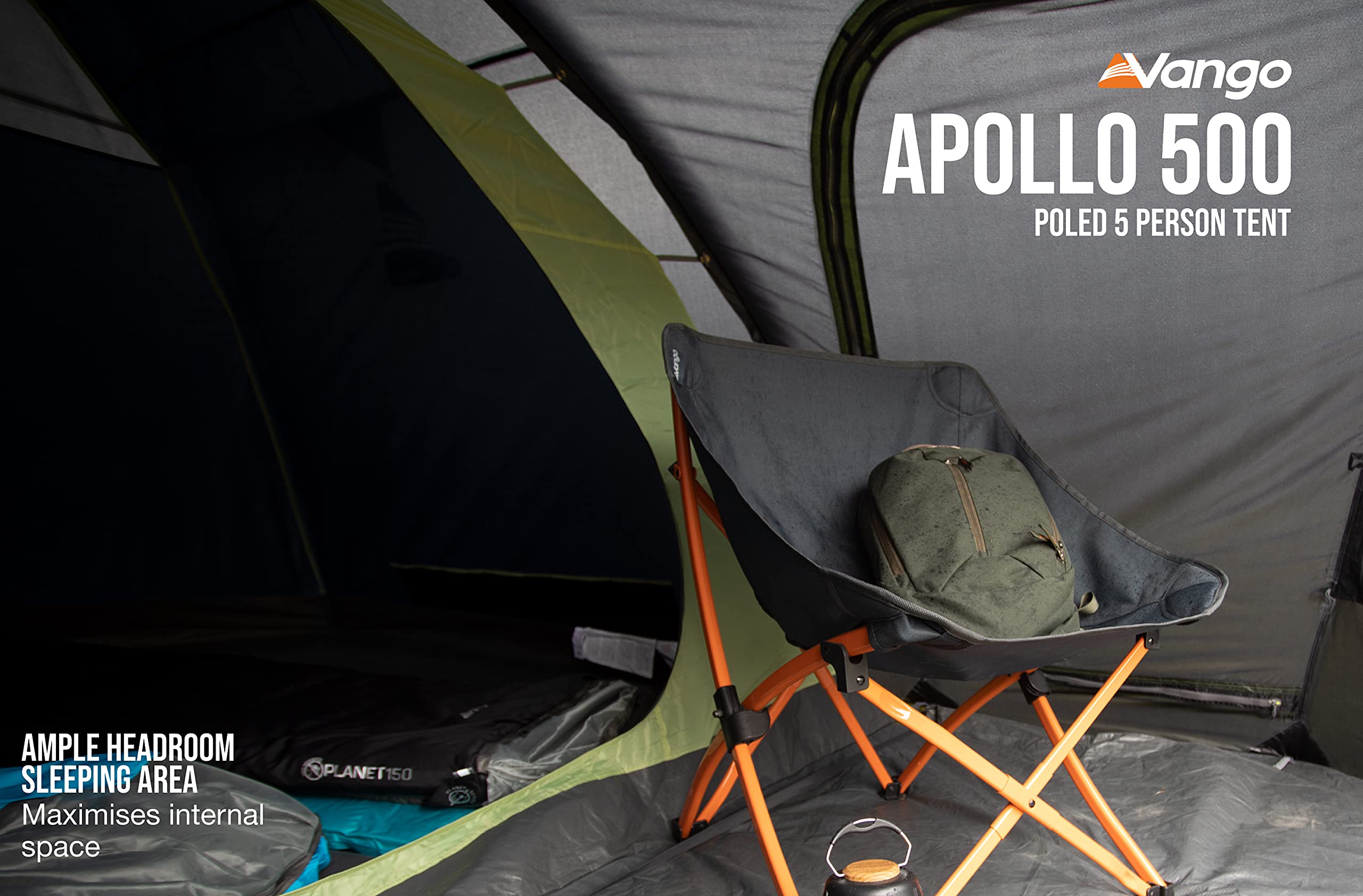 Vango Apollo 500 Dome Zelt – 5 Man Zelt [Amazon Exclusive]
