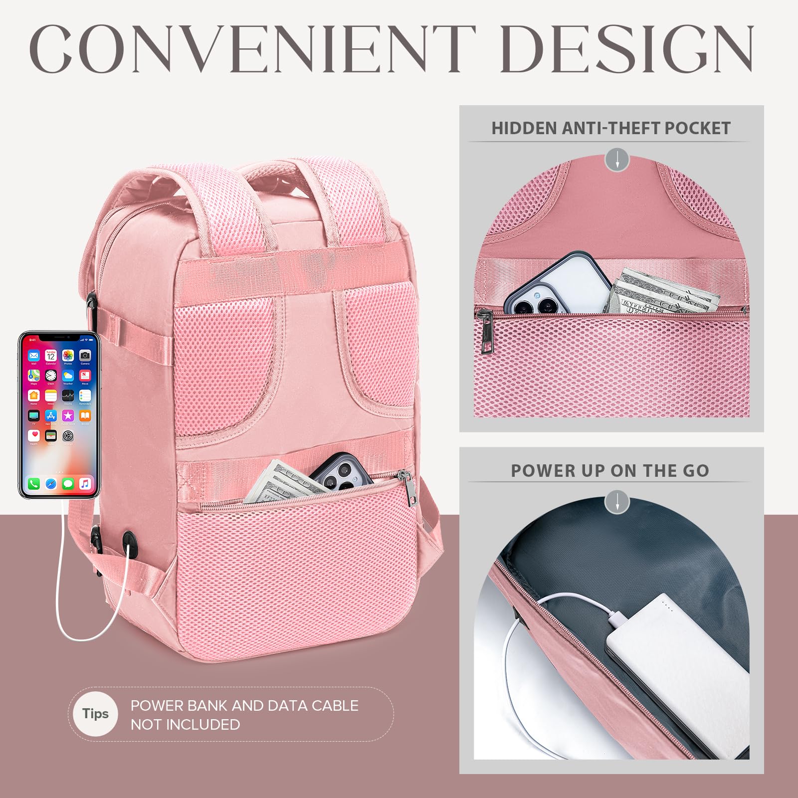 Cabin Bags 40x20x25 for Ryanair Underseat Carry-ons Bag Hand Luggage Bag Travel Backpack Cabin Size 20L