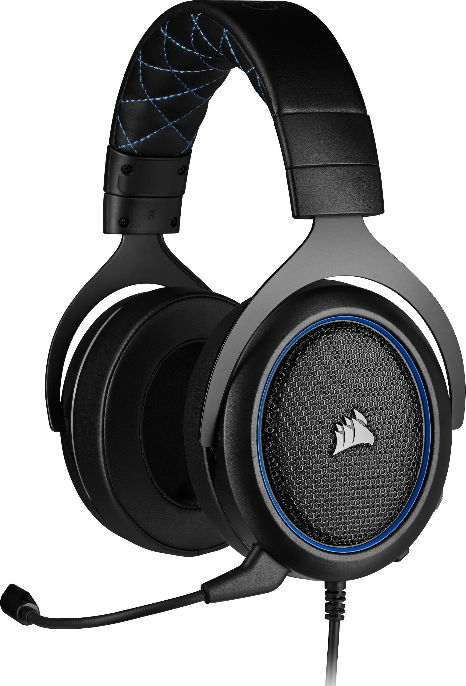CORSAIR HS55 SURROUND Lightweight Multiplatform Wired Gaming Headset – Dolby 7.1 Surround Sound – iCUE Compatible – PC, Mac, PS5, PS4, Xbox, Nintendo Switch, Mobile – Carbon