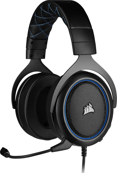 CORSAIR HS55 SURROUND Lightweight Multiplatform Wired Gaming Headset – Dolby 7.1 Surround Sound – iCUE Compatible – PC, Mac, PS5, PS4, Xbox, Nintendo Switch, Mobile – Carbon