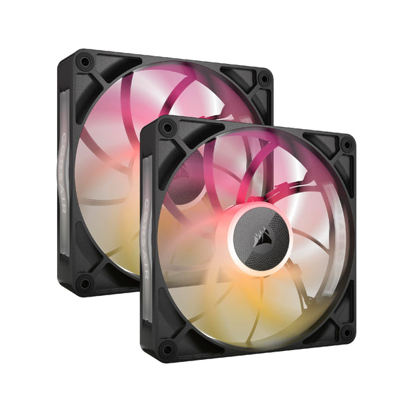CORSAIR iCUE LINK RX120 MAX RGB 120mm PWM Thick Fans with iCUE LINK System Hub – High-Static Pressure – Magnetic Dome Bearing – Triple Pack – White