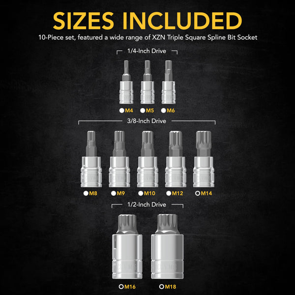 LEXIVON Master HEX Bit Socket Set, Premium S2 Alloy Steel | Complete 32-Piece, SAE and Metric Set | Enhanced Storage Case (LX-144)
