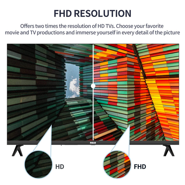 RCA RB24H2CU 24" inchFreeview HD TV DVB-T2/C/S2 Dolby Digital Audio, LED Backlighting Display, HDMI VGA PC SCART USB Travel Small TV for Motorhome and Campervan,Caravans,12 Volt