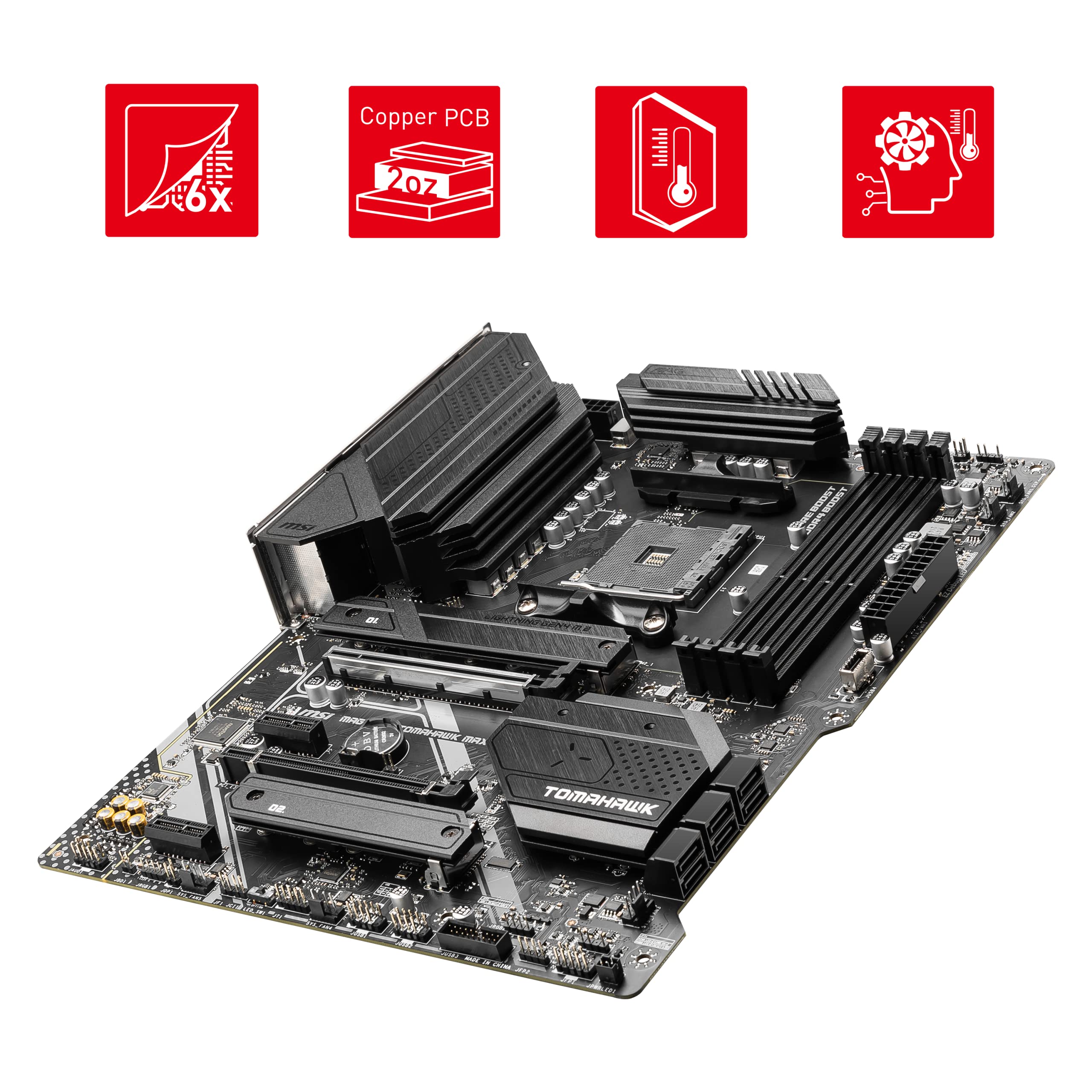 MSI MPG B550 Gaming Plus (ATX AMD AM4 DDR4 M.2 USB 3.2 Gen 2 HDMI ATX Gaming Moederboard AMD Ryzen™ 5000 processors