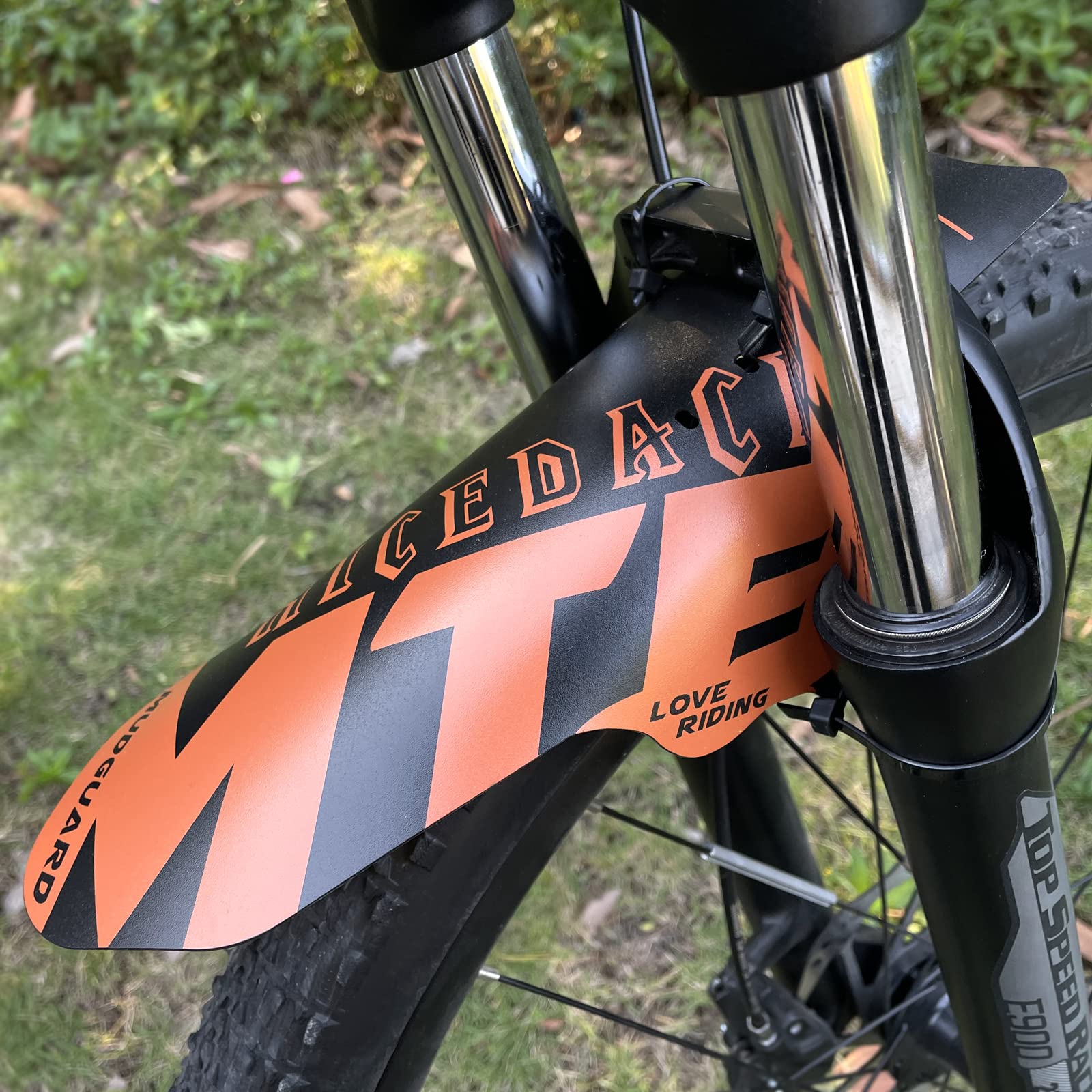 NICEDACK Mudguards Mountain Bike, 2 Pieces Mudguard Fit 20-29 Inch MTB Mudguard Front and Rear Compatible Bicycle Splash Guard