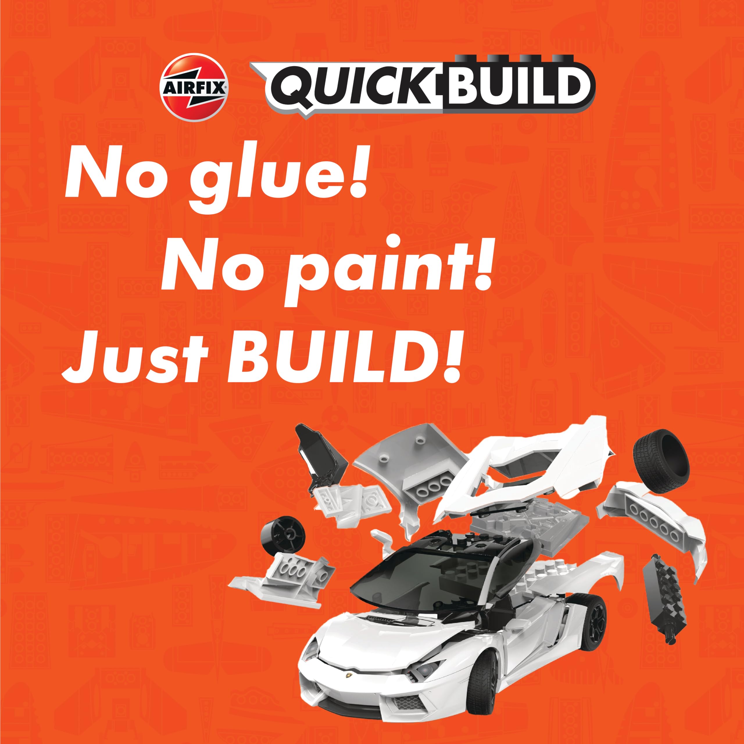 Airfix QUICKBUILD Lamborghini Aventador - Yellow