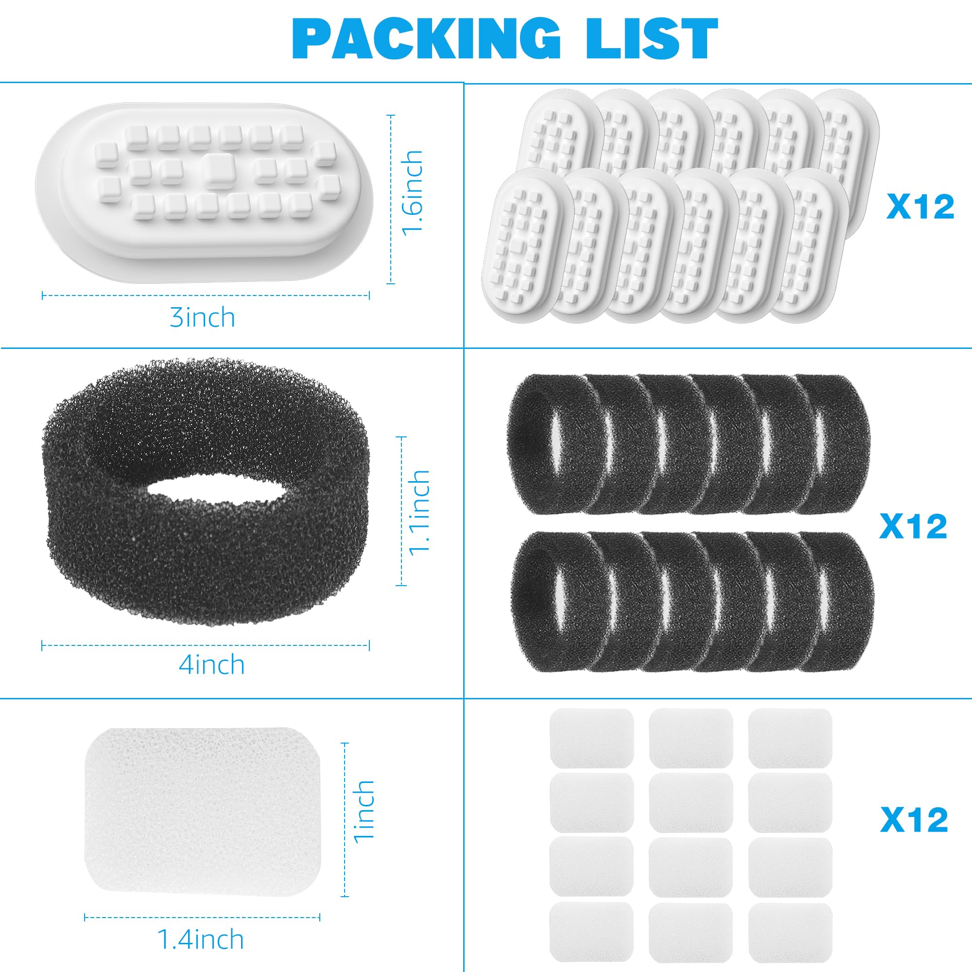 DOOOB Cat Water Fountain for Drinking, 3.2L Pet Water Fountain, Ultra Silent Stainless Steel Automatic Cat Fountain for Cats, Dogs and Other Pets