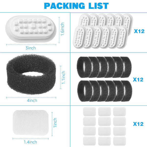 DOOOB Cat Water Fountain for Drinking, 3.2L Pet Water Fountain, Ultra Silent Stainless Steel Automatic Cat Fountain for Cats, Dogs and Other Pets