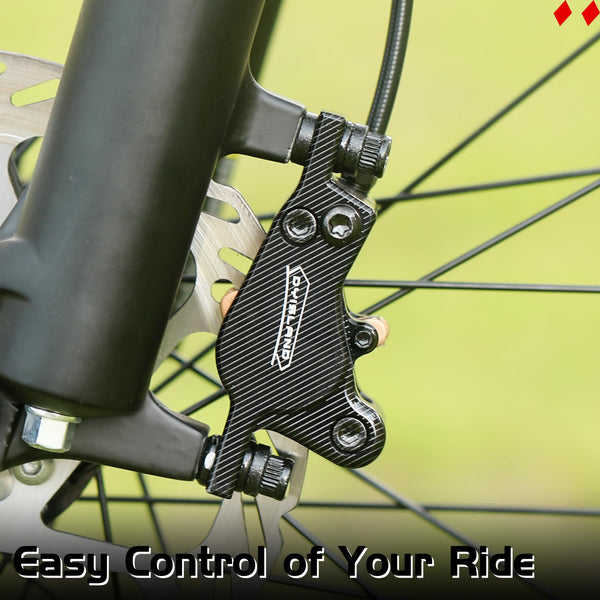 DYISLAND LD-200 2-Pistons Hydraulic Disc Brake Set for ebike,2-PIN Power-Off Electric Bike Hydraulic Brake kitHydraulic Brake Kits with mounting