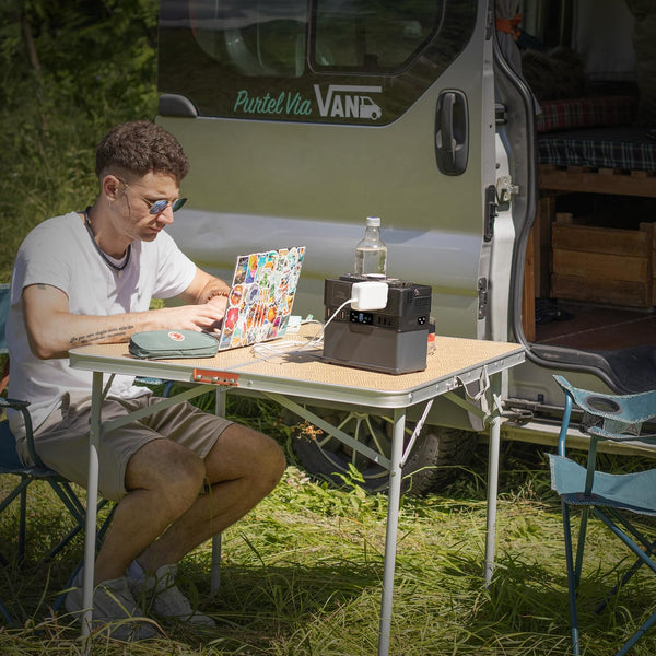 ALLPOWERS Portable Generator 288Wh Power Station Emergency Power Supply with DC/AC Inverter, PD Technology, Wireless Output, Charged by Solar Panel/Wall Outlet for Camping