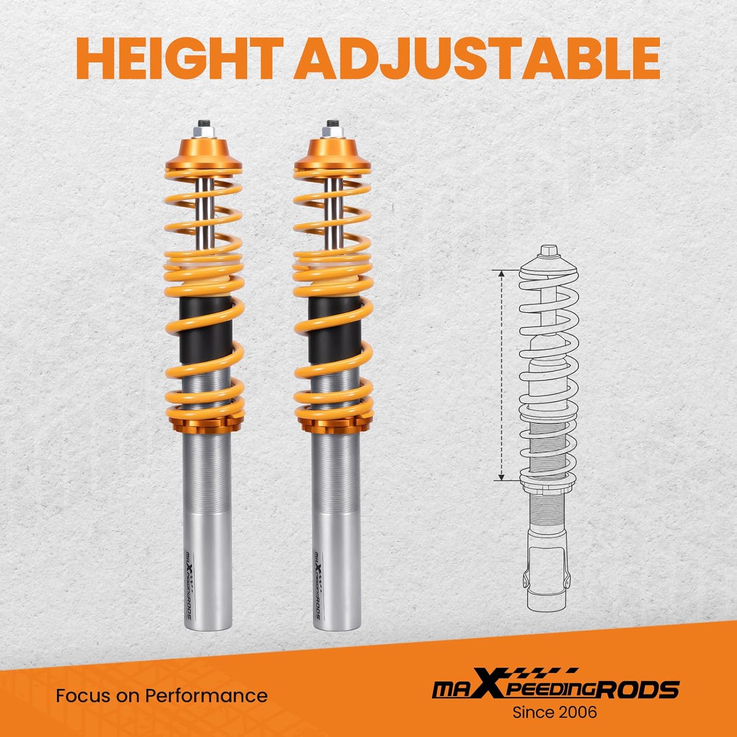maXpeedingrods Coilovers Suspension Kit for Renault Clio MK2 BB, CB 1998-2005 BB CB SB0 Lowering Kit
