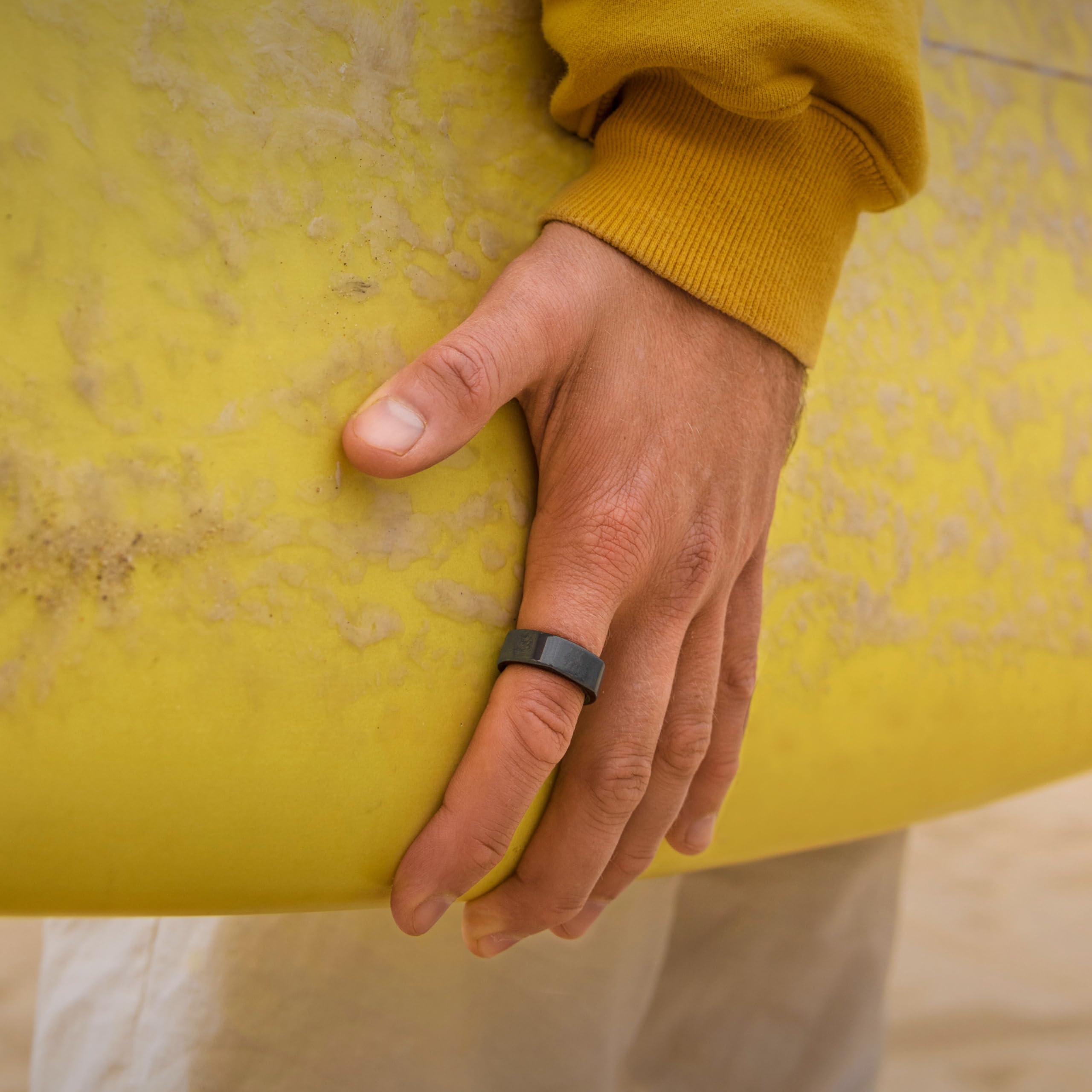 Oura Gen3 Horizon Smart Ring - Size 12, Brushed Titanium | Sleep, Heart Rate and Fitness Tracking Wearable - Up to 7 Day Battery Life - iOS/Android Compatible - Size First with Oura Sizing Kit