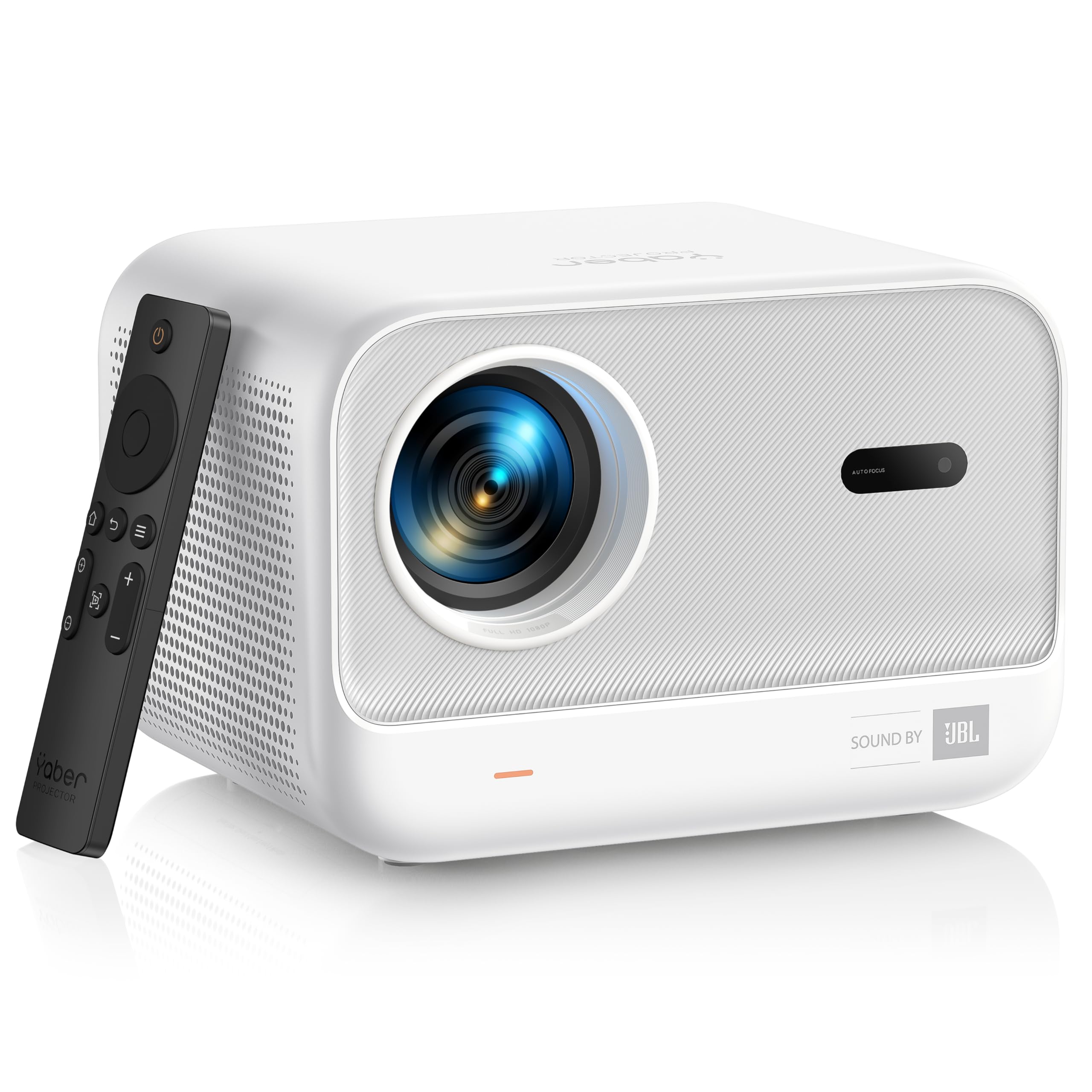 【Sound by JBL & Seamless Auto Focus】 Yaber L2s Native 1080P Projector with WiFi 6, Bluetooth 5.1, Vertical Keystone, Home Cinema and Portable Outdoor Projector compatible with iOS/Android/TV Stick