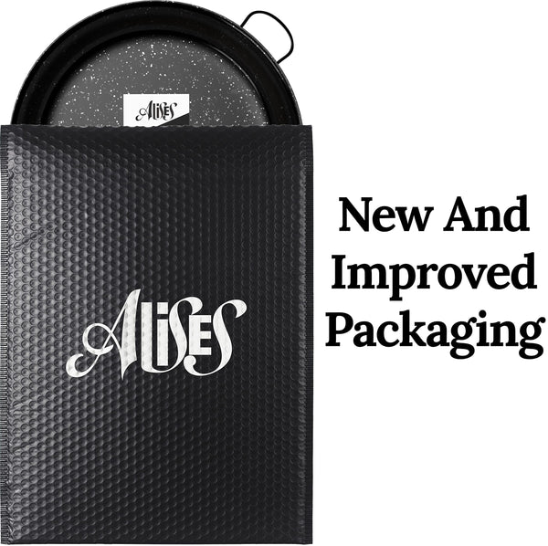 Alises - Enamelled Carbon Steel Pan (Naturally Non-Stick) Paella Pan 50 cm - Paella Pan Regular 50 cm