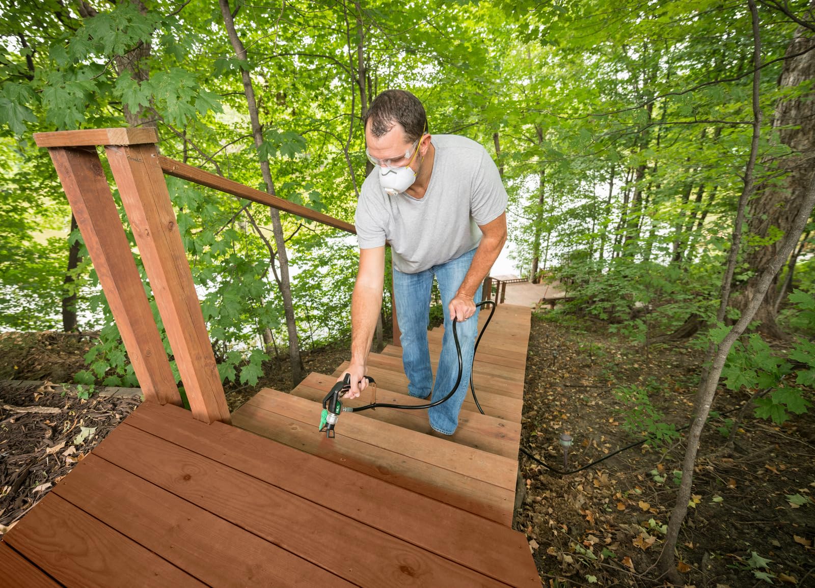 WAGNER Airless ControlPro 250M Paint Sprayer for interior and exterior wood, metal, wall and ceiling paints, covers 15 m² in 2 min, 110 bar, adjustable spray pressure, 9 m hose