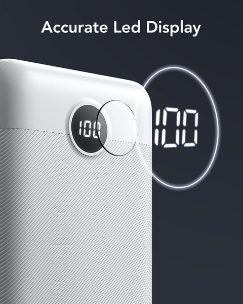 VEGER Power Bank Fast Charging,30000mAh Portable Charger PD 20W USB C Battery Pack with 4 Outputs & 2 Inputs Compatible with iPhone/iPad/Smartphones Tablet and More