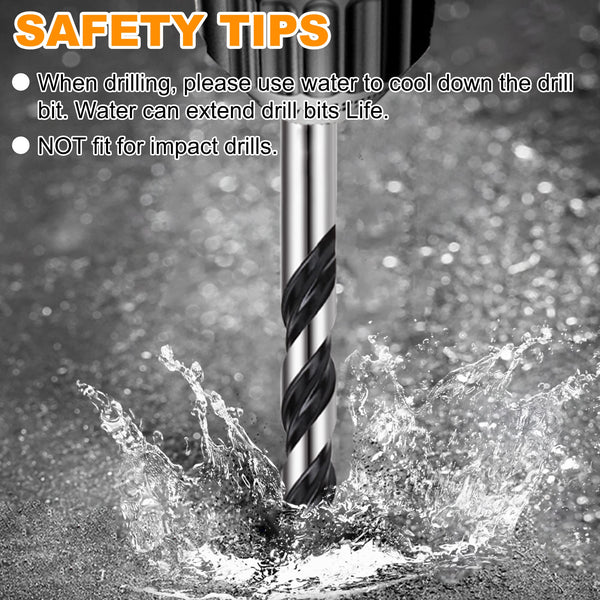 Masonry Drill Bit, Professional Masonry Drill Bit Set (10PCS) for Concrete/Glass/Brick/Cement/Tile/Wood/Etc, Industrial Strength Carbide Drill Bits Tip, 5/32"-1/2"