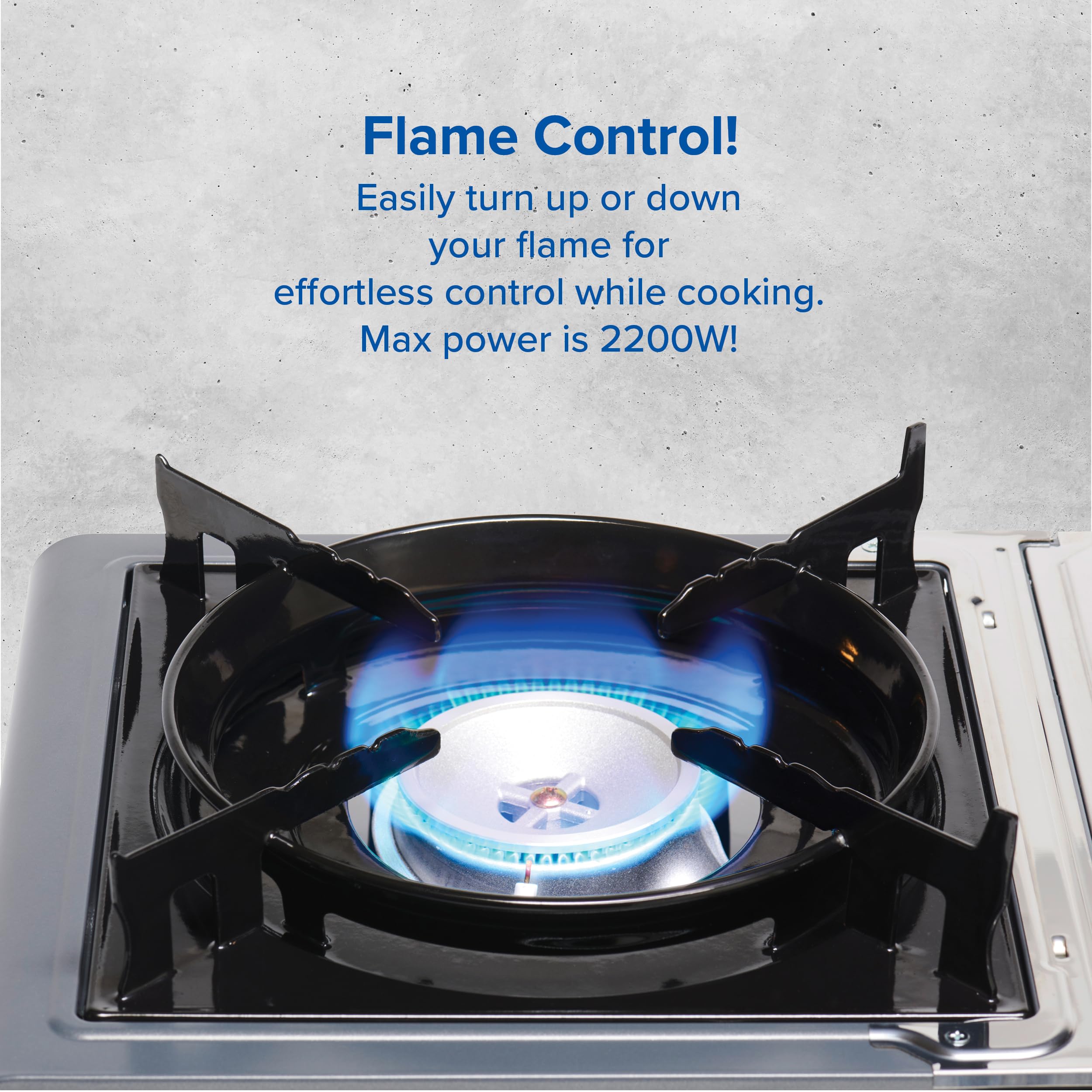 Campingaz Camp Bistro Stove, 1 burner, camping stove, 2200-watt capacity, compact outdoor cooker, includes carry case for easy transport