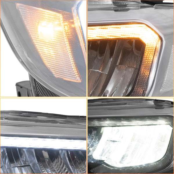 VLAND Motor LED Headlights compatible with Subaru Impreza WRX Halogen Model 2008-2014 [Not for xenon], w/Startup dynamic display, Passenger & Driver Sides for RHD