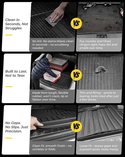 3W Boot Liner Fit for Land Rover Discovery Sport L550 2022 2023 2024 2025, Odorless Thorex™ Dog Friendly Premium Trunk Protection Mats, All Weather Waterproof Anti Slip Easy to Clean Car Accessory