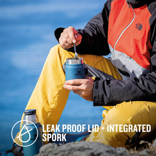 Stanley Classic Legendary Food Jar 0.4L With Spork - Keeps Cold For 7 Hours - BPA-Free Stainless Steel Soup Flask - Leakproof - Dishwasher Safe - Rose Quartz