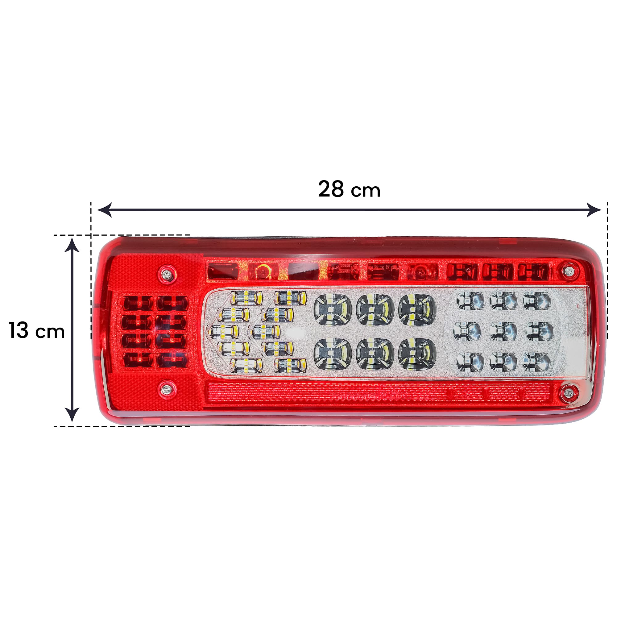 Driver Right Side Full LED Tail Light Rear Lamp 24V with Reverse Buzzer Alarm for VOLVO Truck FH FM FL FMX Renault truck T K C Range