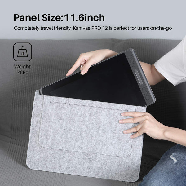 HUION Kamvas Pro 16(4K) UHD Graphic Tablet with Screen, 15.6-inch Monitor Full-Laminated Anti-Glare, Tilt Function 8192 Battery-Free Stylus PW517 for PC, Mac, Android