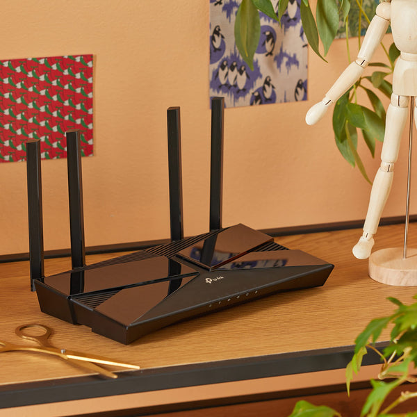 TP-Link Archer AX53 AX3000Mbps Dual-Band WiFi 6 Router, Fast Full Gigabit Ports, Ultra-Low Latency, EasyMesh Compatible, WPA3, Optimal for Gaming, Works with Alexa, Client & Server VPN