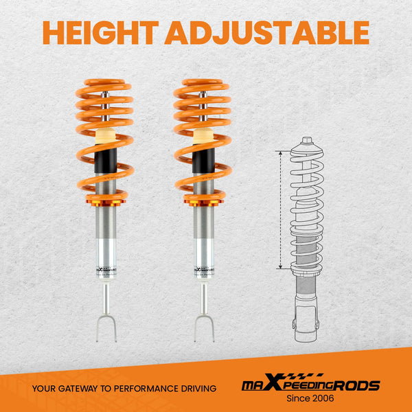 maXpeedingrods Coilovers Shock Absorbers for Audi A4 B6/for B7 8E 2WD for Quattro 2001-2008 Adjustable Height