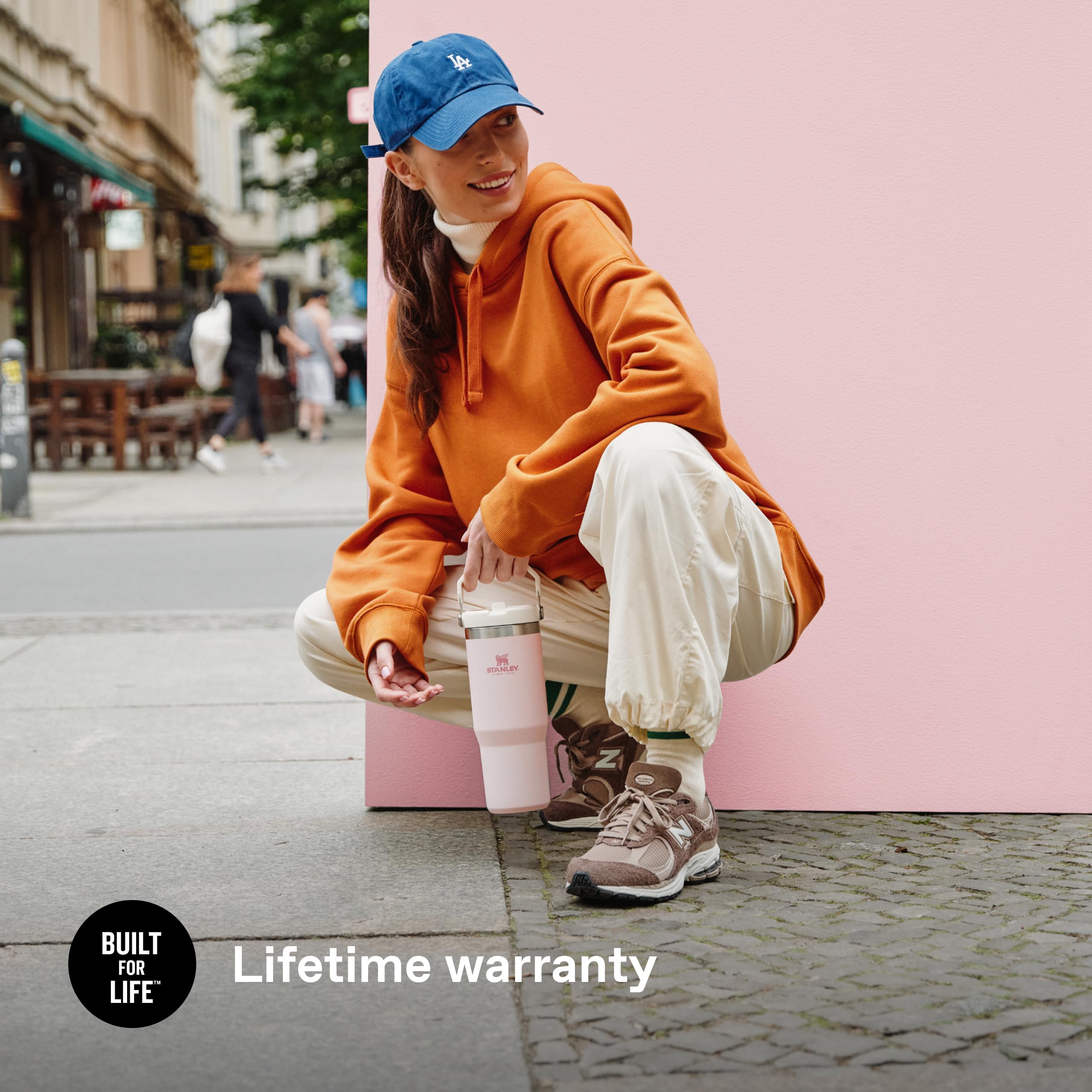 Stanley Flip Straw Tumbler 1.0 Water Bottle With Straw 0.89L - Keeps Cold For 12+ Hours - Easy To Carry - Dishwasher Safe - Stainless Steel Thermal Flask - BPA-Free Travel Mug - Navy