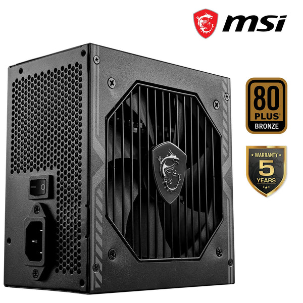 MSI MPG A1000G PCIE5 Power Supply Unit, UK Plug - 1000W, 80 Plus Gold Certified, Fully Modular ATX 3.0, PCIe 5.0 GPU Support, Japanese 105°C Capacitors, 0% RPM Mode, Flat Cables - 10 Year Warranty