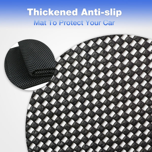 VALLYDOM Car Roof Bag 20 Cubic/560 L, 1680D PVC Waterproof Roof Bag No Need Rack, Roof Box with Anti Slip Pad, 6 Heavy-Duty Straps and Password Lock, Folding Soft Roof Bag for Cars with/Without Rack