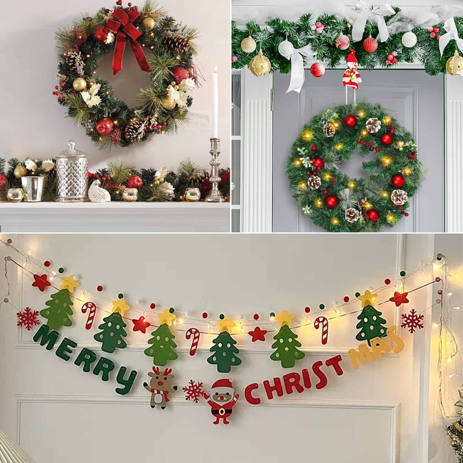 Latoxcaa Large Adhesive Hooks, 10 Pack Heavy Duty Utility Hooks for Hanging 33lb, Damage Free Sticky Hanging, No Trace Self-Adhesive Wall for Kitchen Bathroom Office Multiple Uses