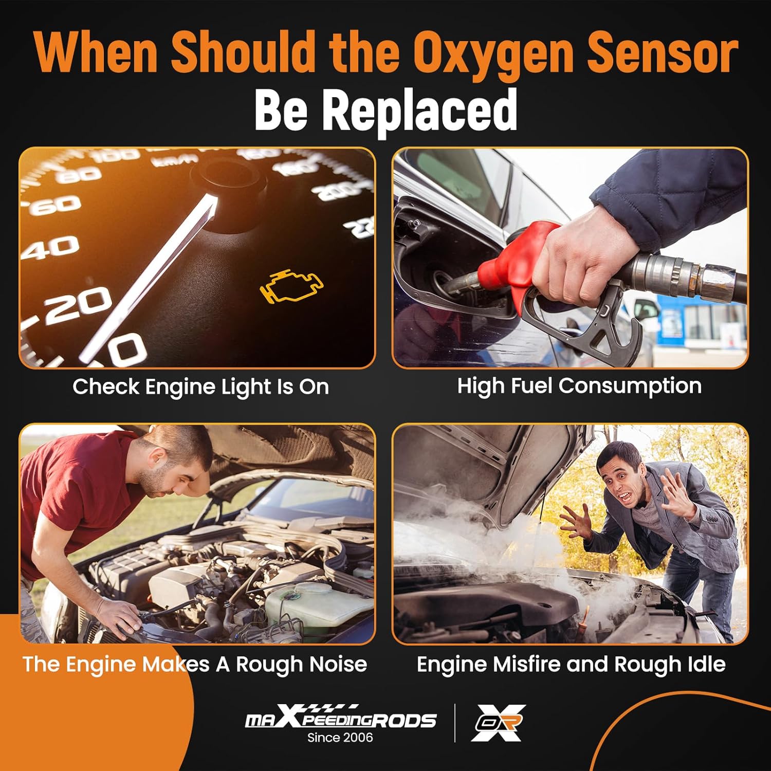 maXpeedingrods Oxygen O2 Sensor Air Fuel Ratio 234-5107 Upstream for Volkswagen CC EOS Golf GTI Jetta Passat, for Audi A3 TT Quattro, for Porsche 911