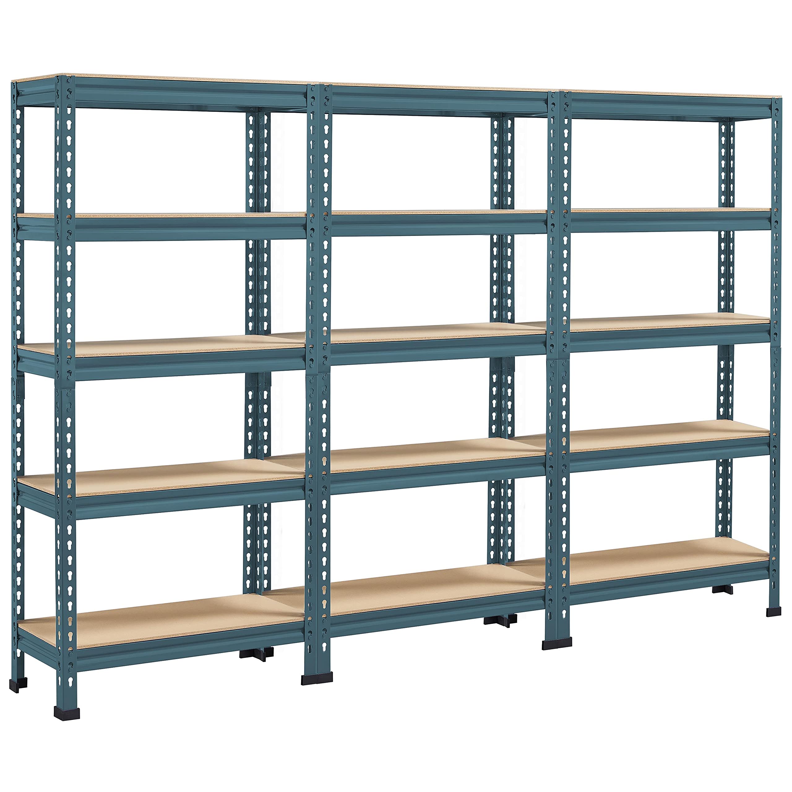 Yaheetech 5 Tier Garage Shelving Units, Heavy Duty Racking shelves, 150KG Per Shelf/750KG Capacity, 70cmx30cmx150cm（LxWxH,Dark Gray