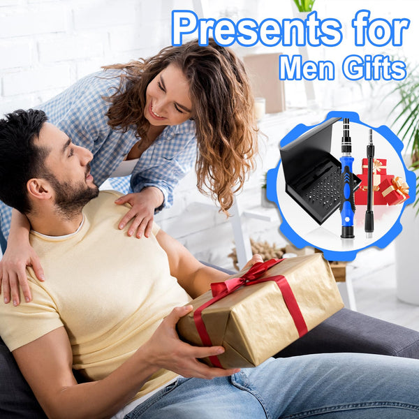 WEARXI Birthday Gifts for Men 60 in 1 Precision Screwdriver Set, Father s Day Gifts from Daughter/Son, Mens Gifts for Dad, Presents Tools Gadgets for Men, Anniversary for Him