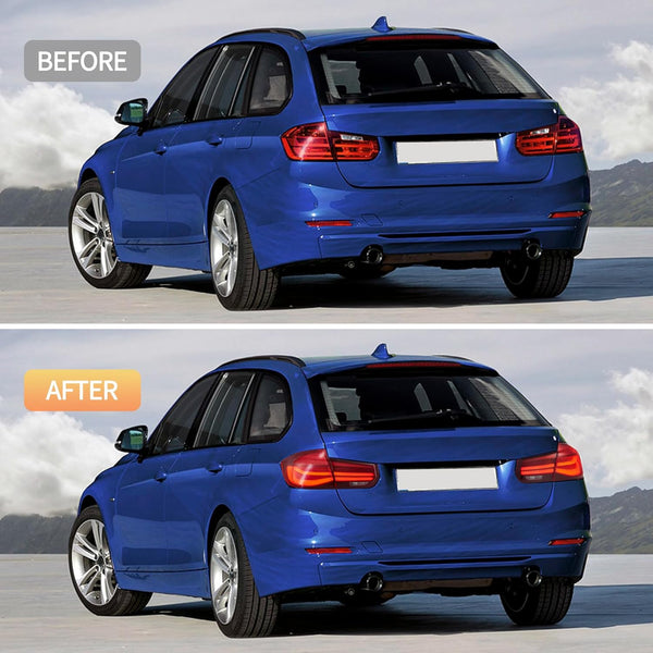 VLAND LED Rear Lights compatible with 3 Series Touring F31 2012-2018, w/Sequential Indicator, Driver & Passenger Side - Smoked