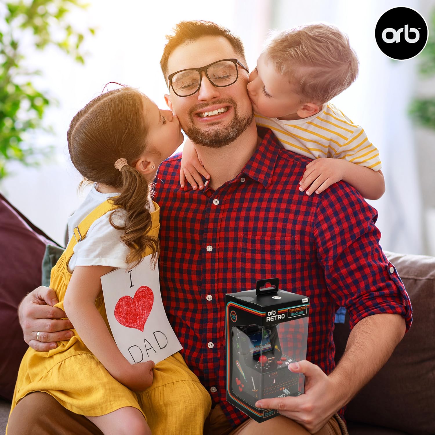 Official Atari Cartridge Handheld Mini Arcade Console with 3 Games - Pong Sports, Asteroids & Missle Command, 2" Colour Screen, Keyring, Retro Gaming Console Gift for Him and Her