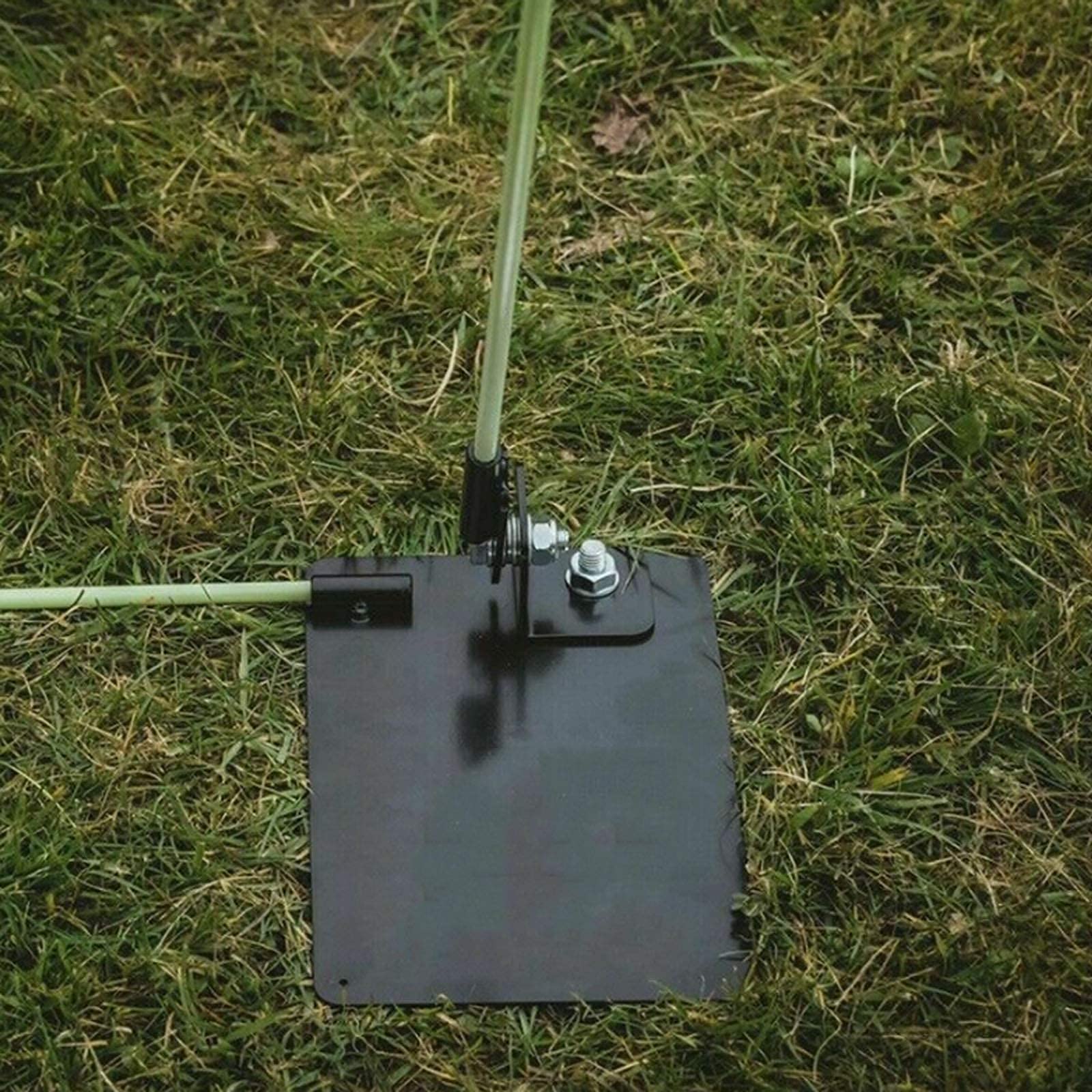 Golf Practice Plate Swing Plan Trainer Alignment Stick Holder Durable Metal Training Equipment Golfing Accessory (1 Pack Standard)