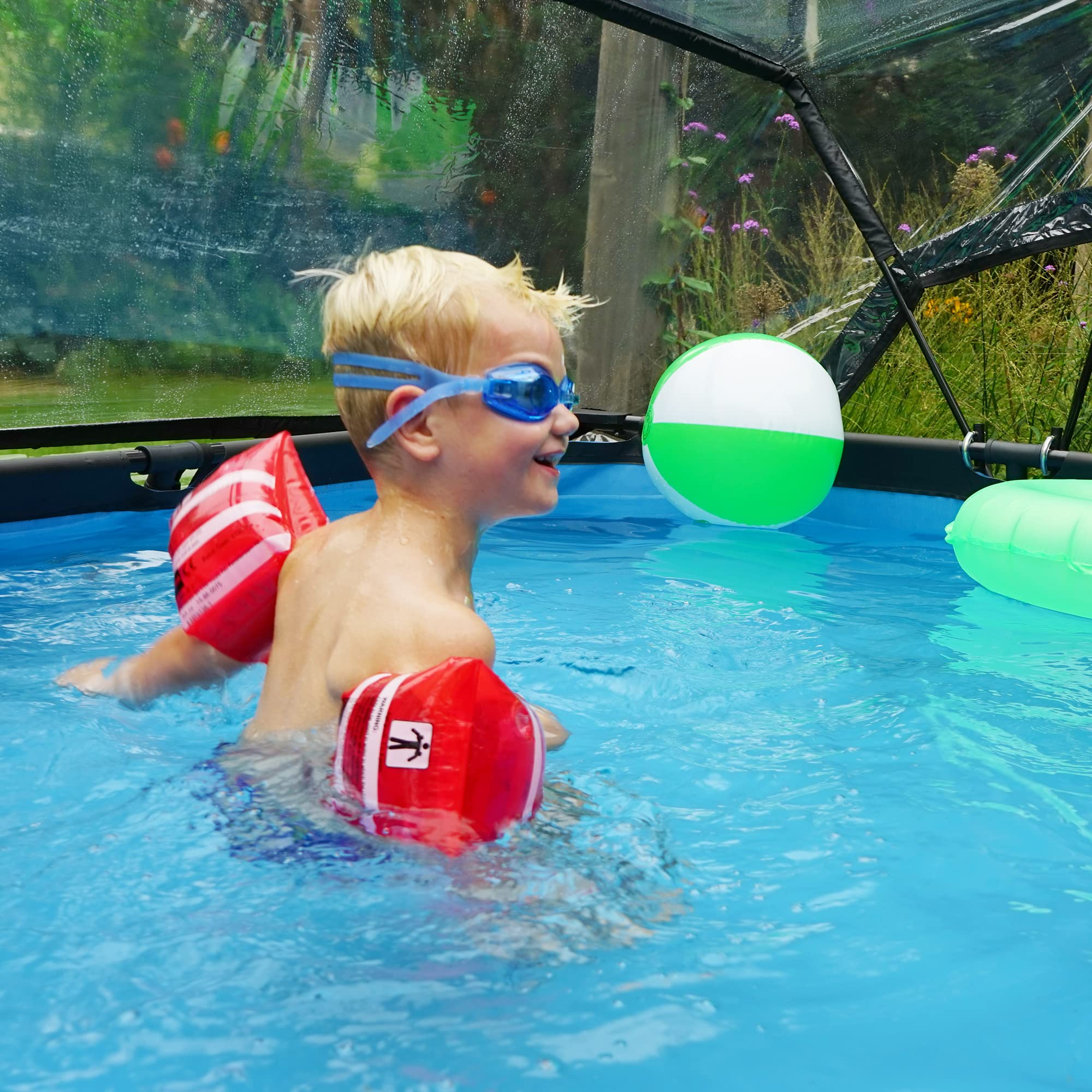 Pool Dome 10x6.6ft - Universal for Rectangular Pools - Keeps Water Warm and Clean - Protects Against Wind and Debris - Excellent Customer Service - Suitable for EXIT and Other Frame Pools