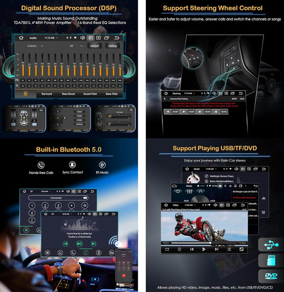 8-Core 4+64GB Android 13 Car Stereo for Porsche Cayman Boxster 718 911 981 997 Support GPS Sat Nav Carplay Android Auto DSP Bluetooth 5.0 Dual Band Wifi DAB+ TPMS DVB-T2 OBD2 PCM3.1