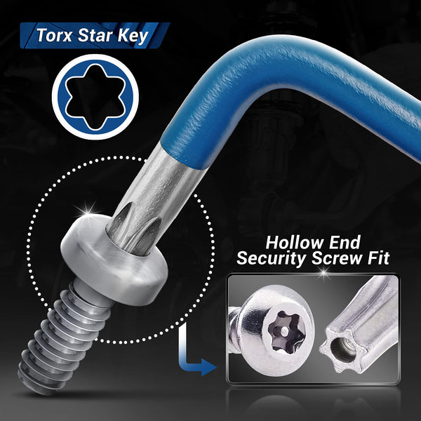 DIY Doctor Hex Key Set (9 Pieces) – Long Ball-End Allen Keys from 1.5mm to 10mm – Durable Hex Key Set